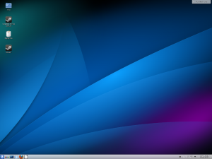 Pantallazo del escritorio KDE 4.10 en Kademar 5